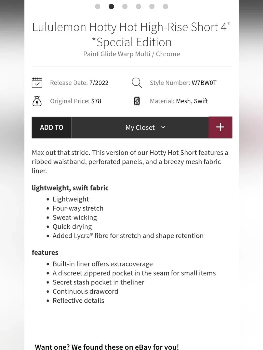 lululemon athletica Hotty Hot High-Rise Short 4